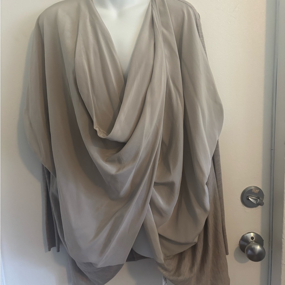 Allsaints Itat Reversible Silk Shrug Sz S BNWT